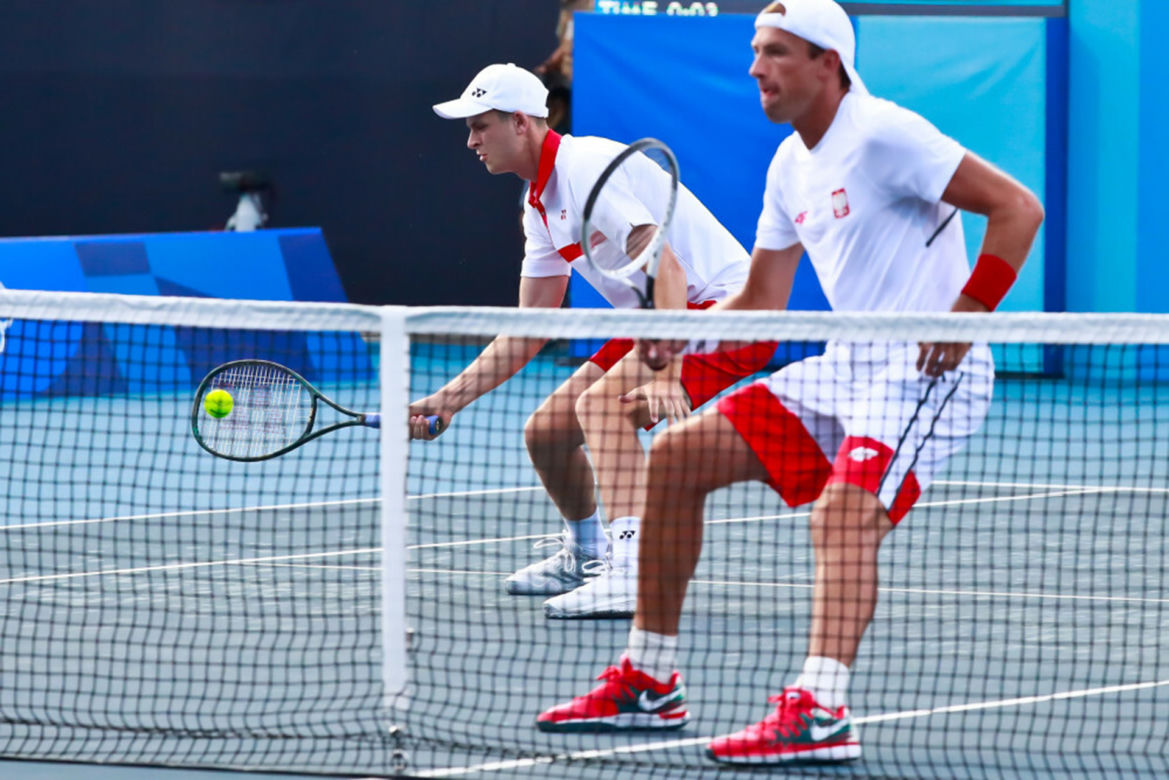  Łukasz Kubot z Hubertem Hurkaczem 
