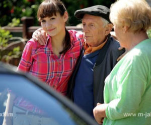 M jak miłość po wakacjach 2013. Janka Jane Buford (Joanna Osyda), Barbara Mostowiak (Teresa Lipowska), Lucjan Mostowiak (Witold Pyrkosz)