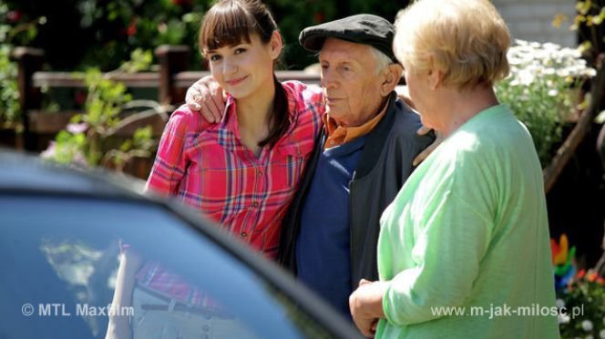 M jak miłość po wakacjach 2013. Janka Jane Buford (Joanna Osyda), Barbara Mostowiak (Teresa Lipowska), Lucjan Mostowiak (Witold Pyrkosz)