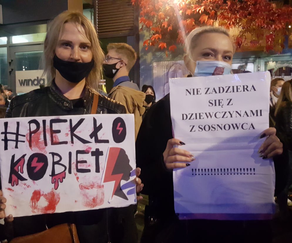 Protest kobiet w Sosnowcu 