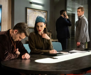 BrzydUla 2, odcinek 106. Marek (Filip Bobek), Sebastian (Łukasz Garlicki), Aleks (Mariusz Zaniewski), Paulina (Maja Hirsch)