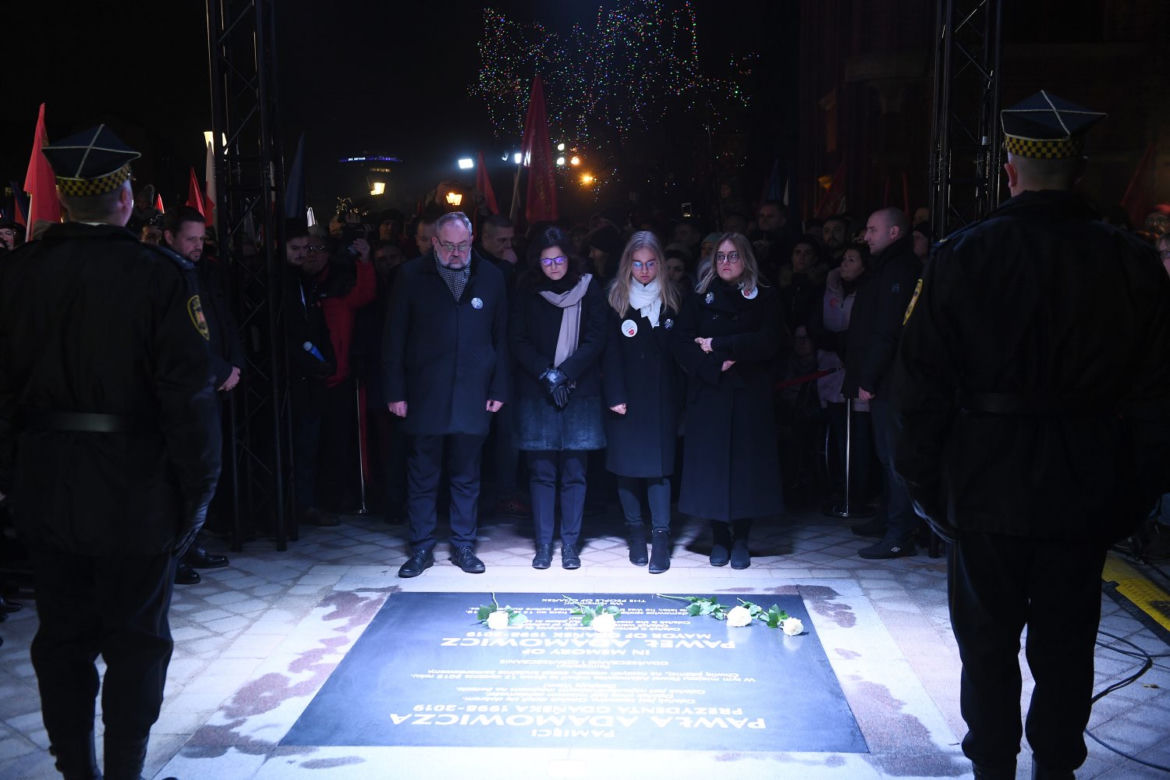 Pierwsza rocznica śmierci Pawła Adamowicza. Gdańsk