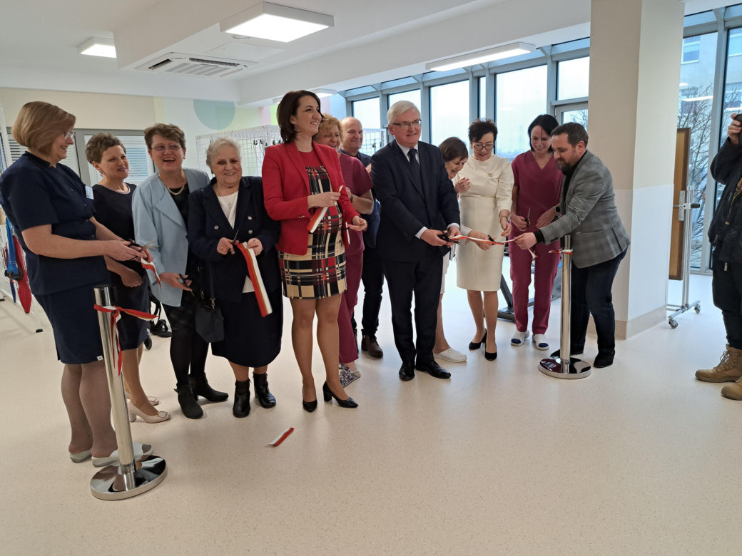 Remont Ośrodka Rehabilitacji i pokaz użycia egzoszkieletu - Szpital im. św. Łukasza w Tarnowie