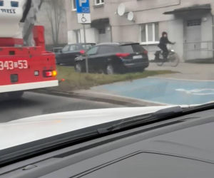 Pożar przy ul. Kraszewskiego w Toruniu