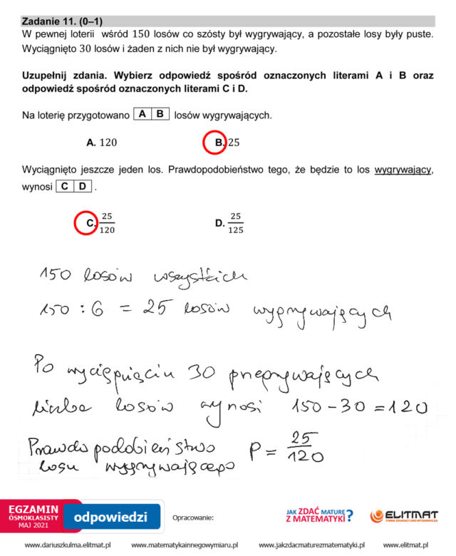 Egzamin ósmoklasisty 2021 matematyka