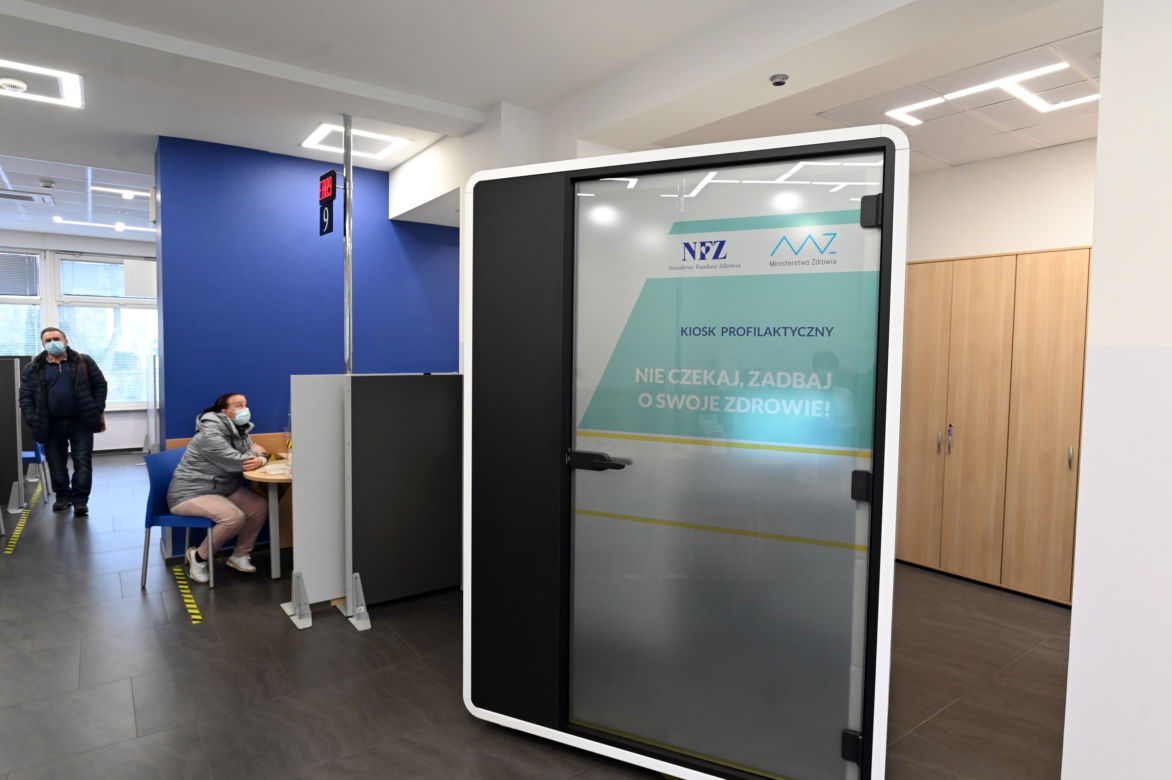W siedzibie zachodniopomorskiego NFZ stanął Kiosk Profilaktyczny