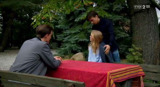 M jak miłość odcinek 1270 Darek (Marcel Sabat) Natalka (Marcjanna Lelek) Franek (Piotr Nerlewski)