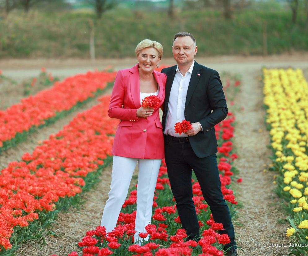 Agata Duda kwitnie na wiosnę