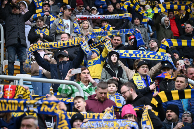 Arka Gdynia - Widzew Łódź: Zdjęcia kibiców i zawodników z meczu 25. kolejki PKO BP Ekstraklasy