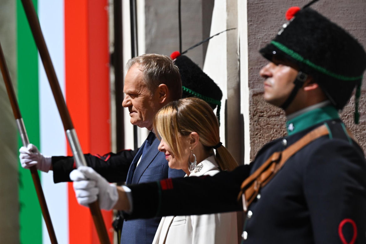Donald Tusk spotkał się z Giorgią Meloni