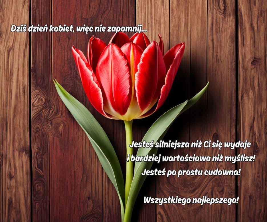 dzień kobiet - kartka z życzeniami
