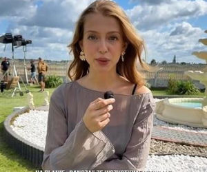 Karolina Ludwiniak na planie Rancza