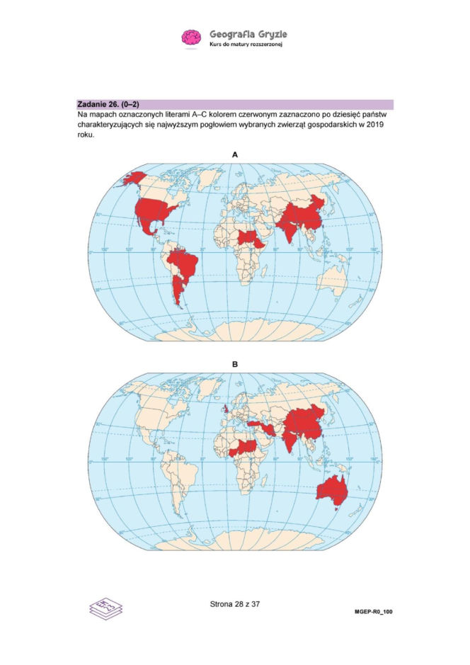 Próbna matura 2026 geografia. ODPOWIEDZI i ARKUSZE CKE 15.01.2026.