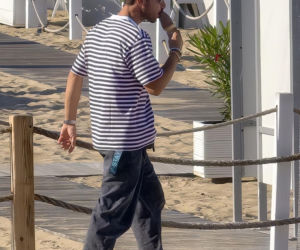 Mateusz Banasiuk na plaży w Sopocie. Tak wyglądał, gdy zrzucił koszulkę!