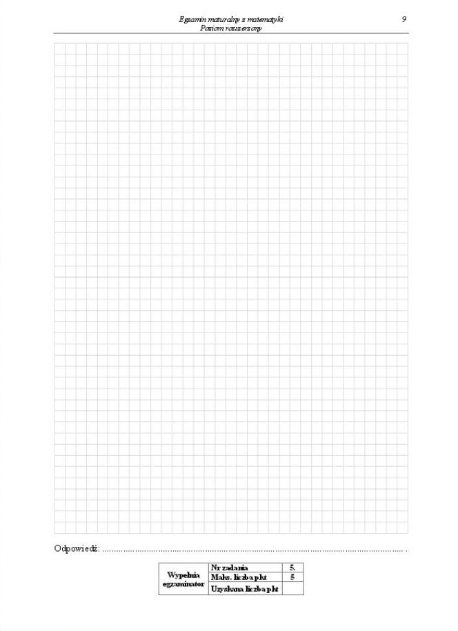 Matura 2014 matematyka poziom rozszerzony