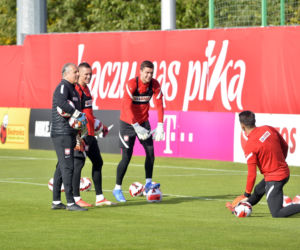 Trening reprezentacji na stadionie Legii