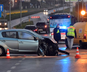 Szczecin: Wypadek autobusu komunikacji miejskiej