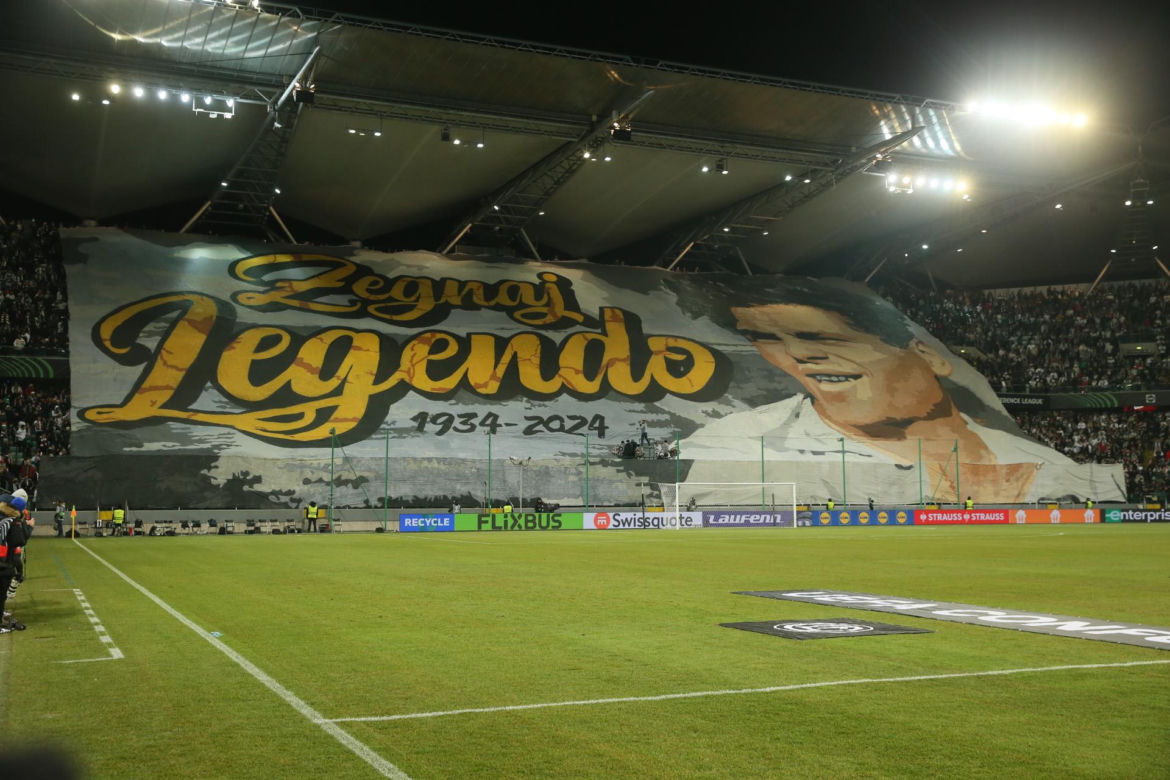 Legia - Lugano pożegnanie Brychczego