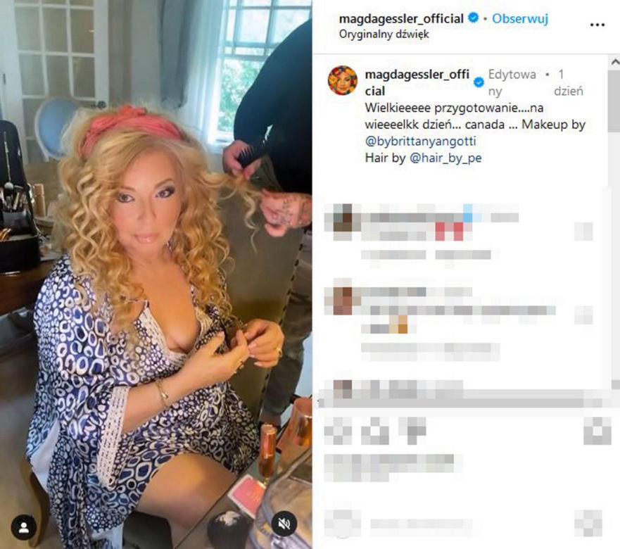 Magda Gessler na ślubie córki swojego partnera Waldemara Kozerawskiego