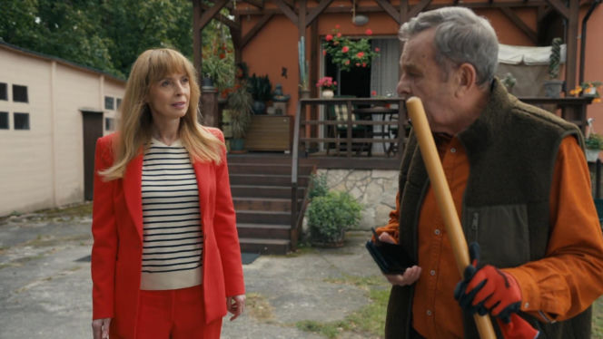 Barwy szczęścia, odc. 3297. Czesław (Marian Jaskulski), Agnieszka (Katarzyna Tlałka)