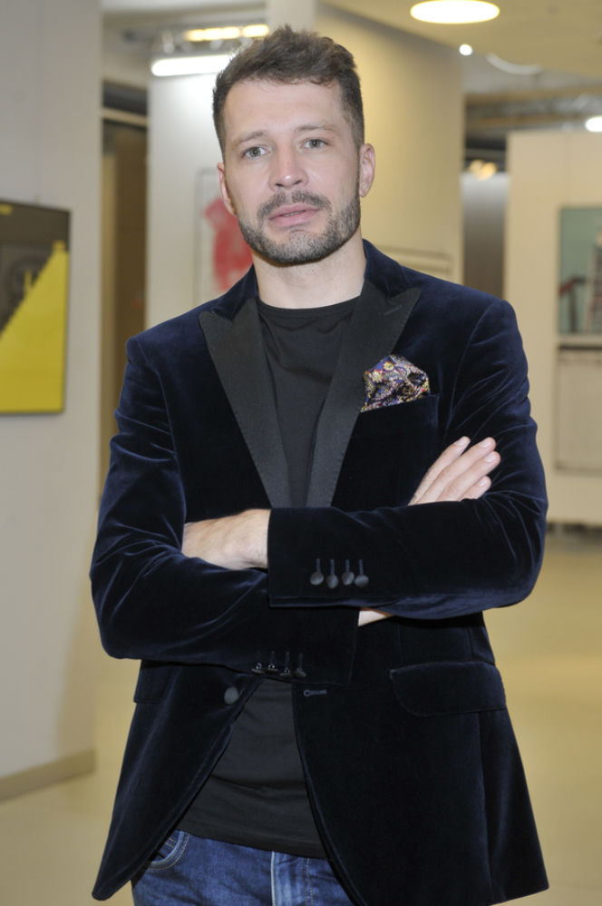 Andrzej Młynarczyk na premierze spektaklu Cudowna terapia