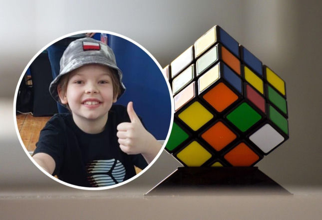Rekord świata w układaniu kostki Rubika pobity przez 9-latka! Teodor Zajder z Gdańska zrobił to w kosmicznym tempie