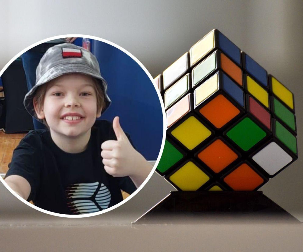 Rekord świata w układaniu kostki Rubika pobity przez 9-latka! Teodor Zajder z Gdańska zrobił to w kosmicznym tempie