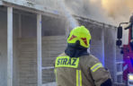 Pożar domków letniskowych w Pogorzelicy