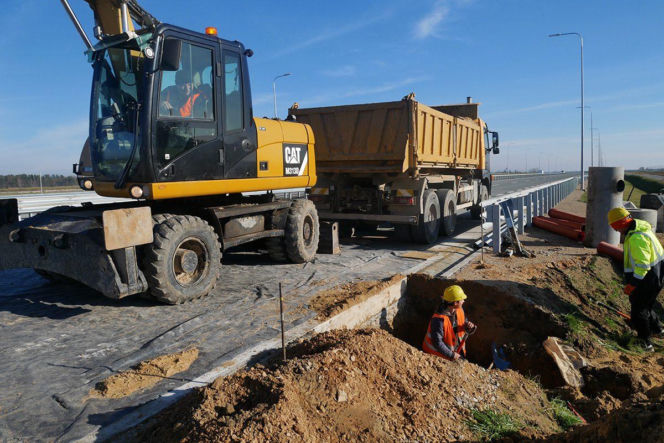 Postępy na budowie A2 Siedlce - Biała Podlaska