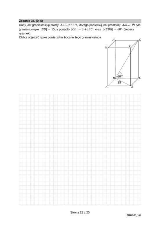 Matura 2022: matematyka, poprawka. Arkusz PDF