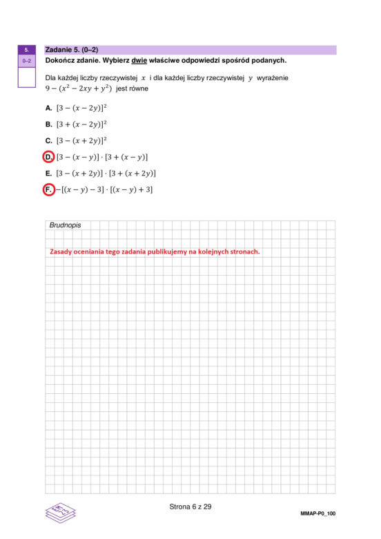 Matura próbna 2023: Matematyka. Oficjalne odpowiedzi CKE