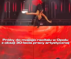 Steczkowska na próbach przed Opolem