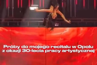 Steczkowska na próbach przed Opolem