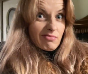 M jak miłość. Agnieszka Judycka (Nina) na planie