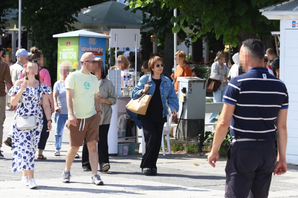 Izabela Trojanowska elegancka nawet na plaży