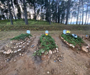  Cmentarz muzułmański w Bohonikach. Tutaj są chowani migranci