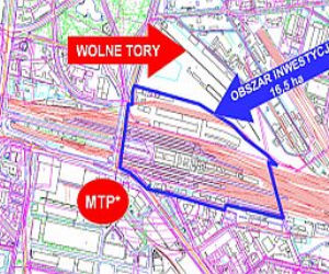 Teren przyszłego centrum komunikacyjnego w Poznaniu
