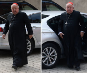 Kardynał Stanisław Dziwisz wożony Volkswagenem Passatem