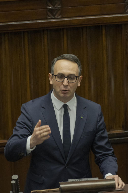 Dariusz Klimczak (PSL-TD) na urząd ministra infrastruktury.