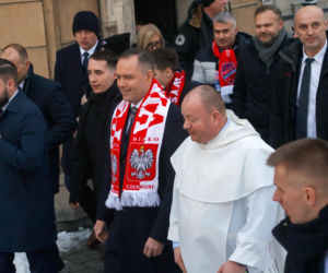 Prezydent spotkał się z kibicami