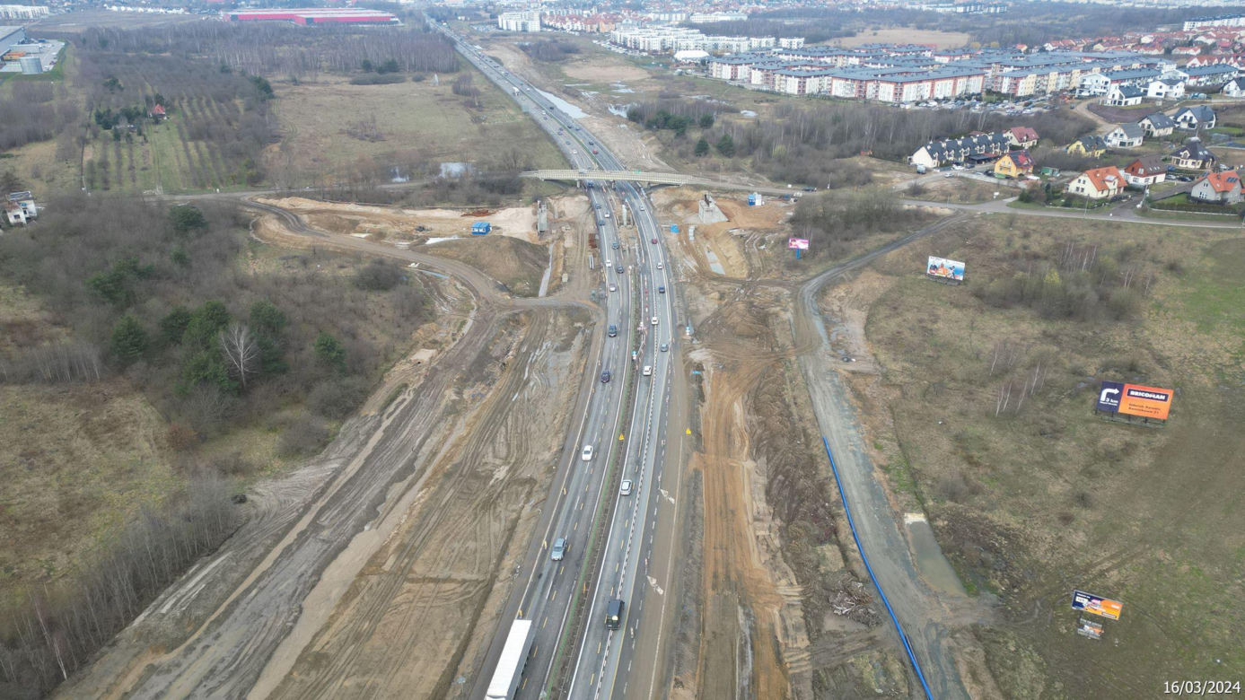 Budowa obwodnicy Metropolii Trójmiejskiej - zdjęcia marzec 2024
