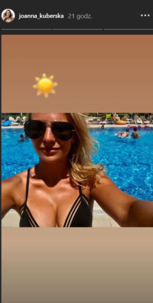 Joanna Kuberska (Julka z M jak miłość) na wakacjach 