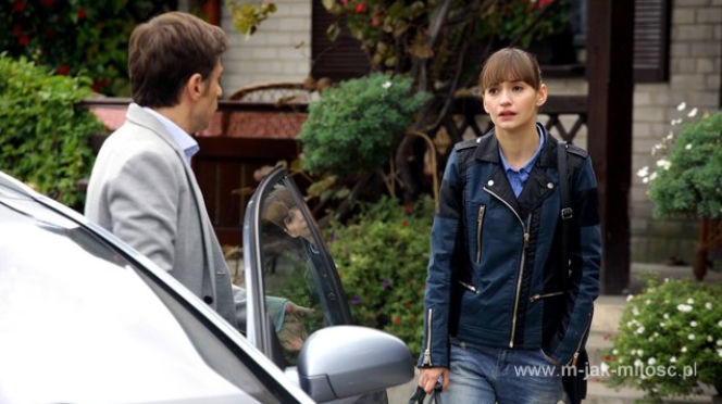 M jak miłość odc. 1038. Janka (Joanna Osyda), Marek Mostowiak (Kacper Kuszewski)