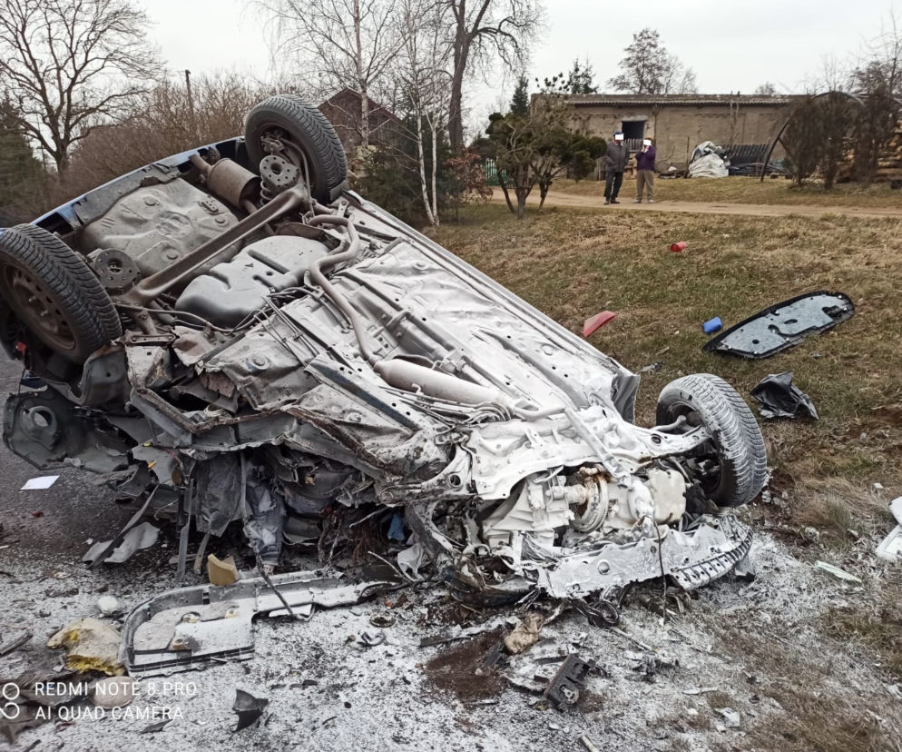 Tragiczny wypadek w Puszczy Miejskiej koło Rypina. Straszna śmierć kierowcy osobówki