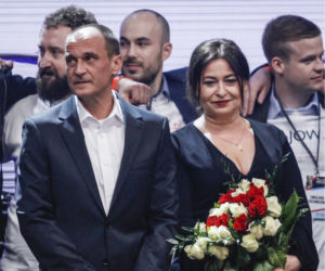 Paweł Kukiz z rodziną