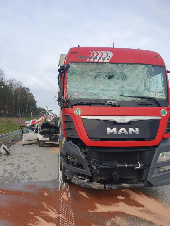Wypadek na A18