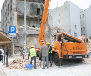 Zawalona kamienica, ul. Żelazna Warszawa