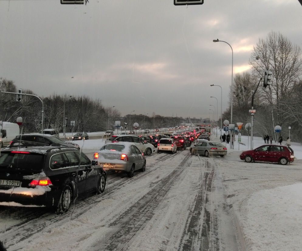 Białystok. Komunikacyjny paraliż miasta - 16.01.2019