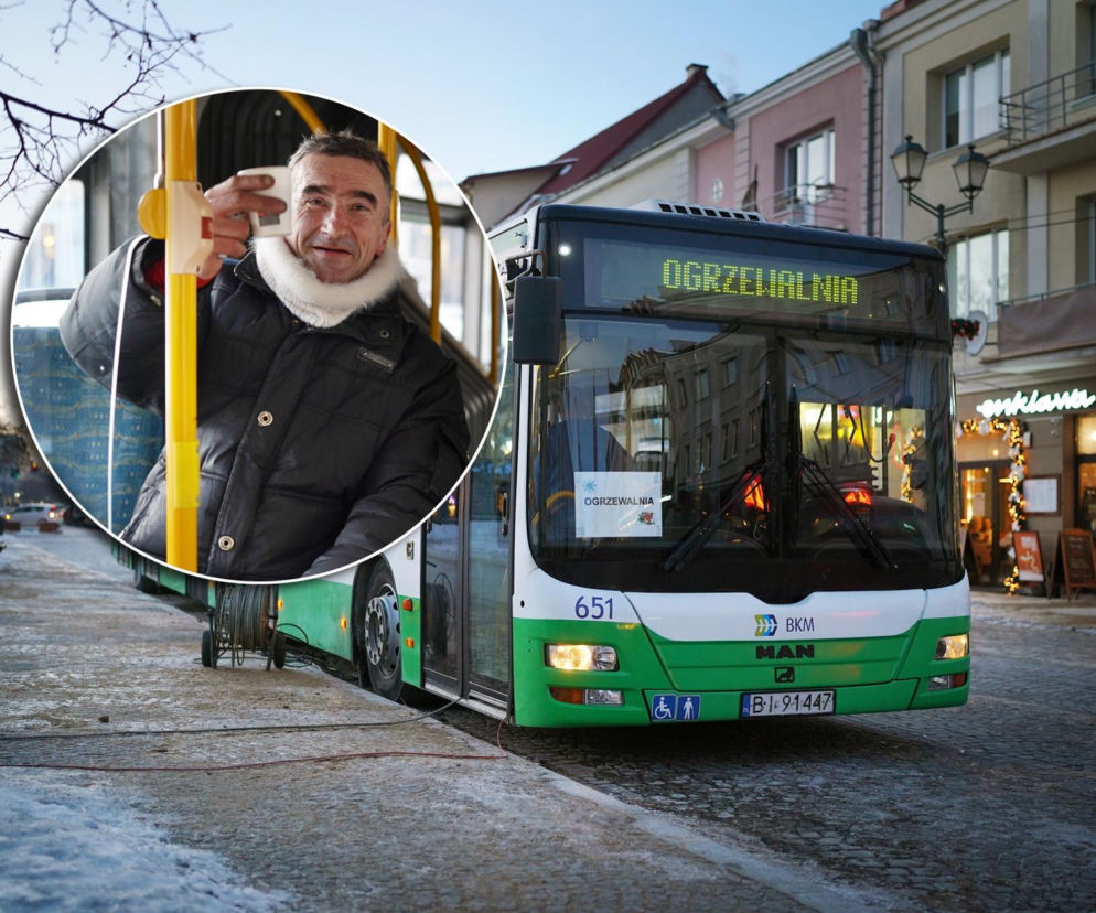 To jest ogromna pomoc. Mobilna ogrzewalnia w Białymstoku. Można się ogrzać i napić herbaty