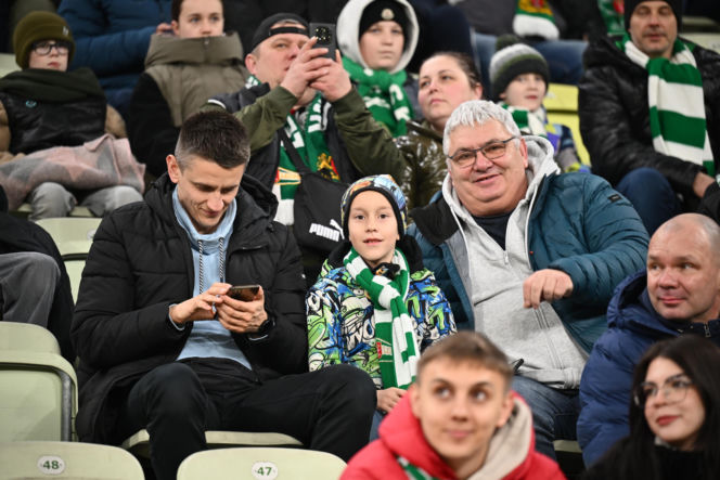Lechia Gdańsk - Jagiellonia Białystok: Zdjęcia kibiców i zawodników z meczu 24. kolejki PKO BP Ekstraklasy